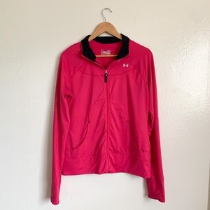 Under Armour Pink Zip Up Workout Hoodie